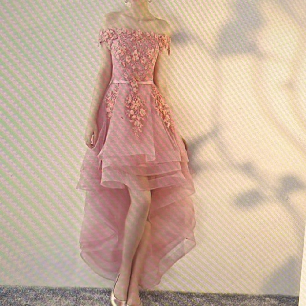 Dusty Rose - asymmetrical dress